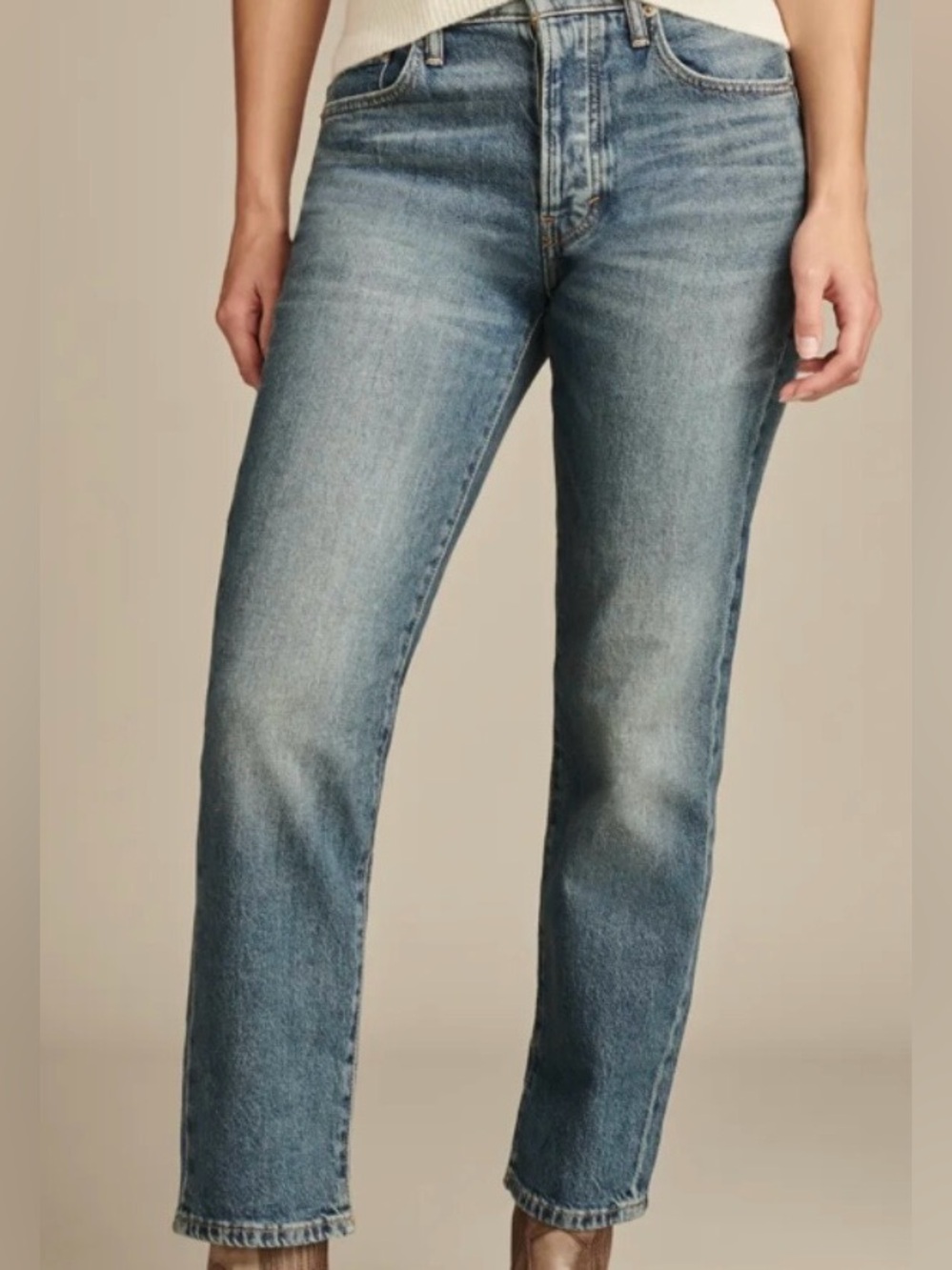 Lucky Brand 90s Loose High Rise Crop Jeans